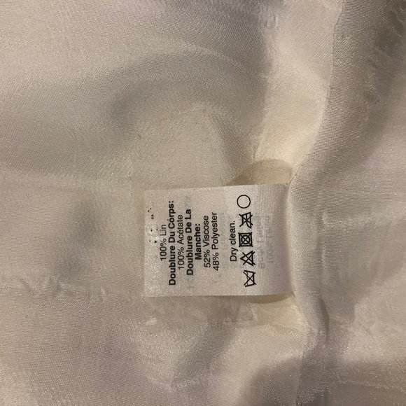 JCrew Factory | White Linen Blazer - Picture 5 of 5